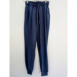 Lululemon Navy Jogger, Women's Size 4  W5DQDS Elastic Waist Cuffed